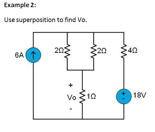 principle of superposition electric circuit analysis